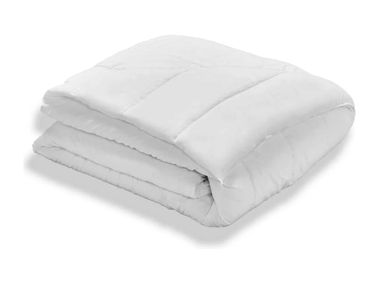 Pack Anti-acariens Couette chaude 220x240cm + 2 Oreillers moelleux 60x60cm