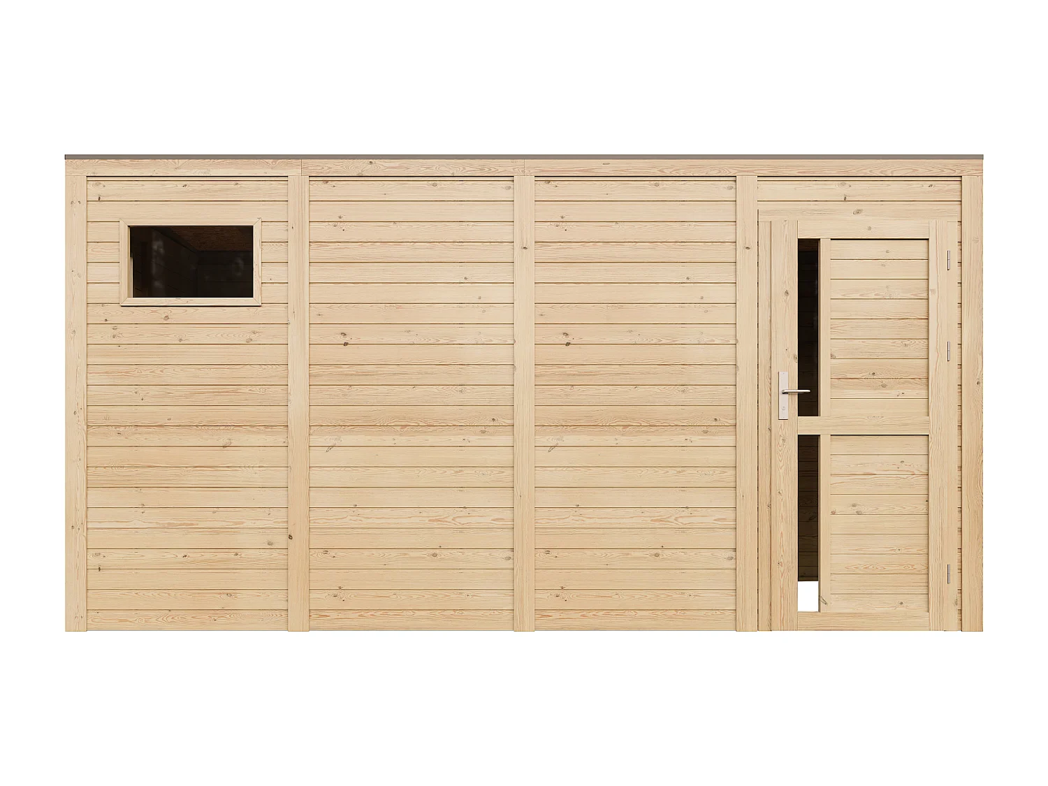 Abri de jardin en bois 8.16 m² / 206x404xH210 cm - M327F1