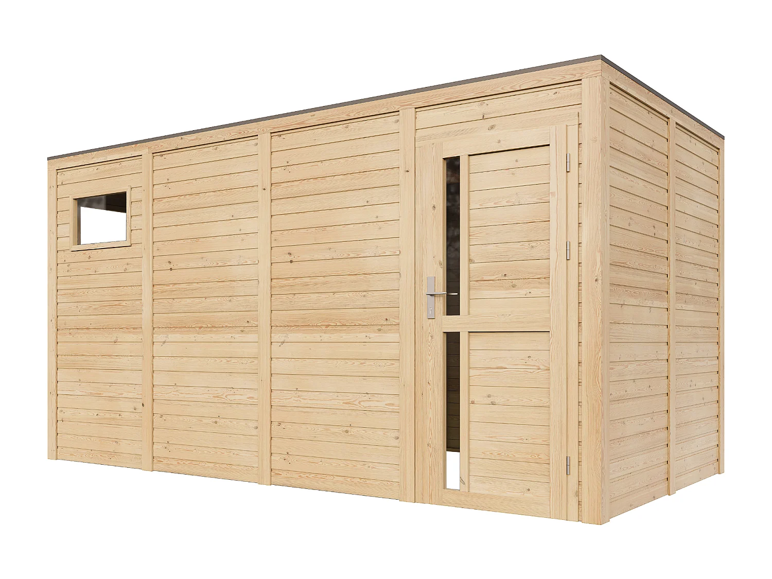 Abri de jardin en bois 8.16 m² / 206x404xH210 cm - M327F1
