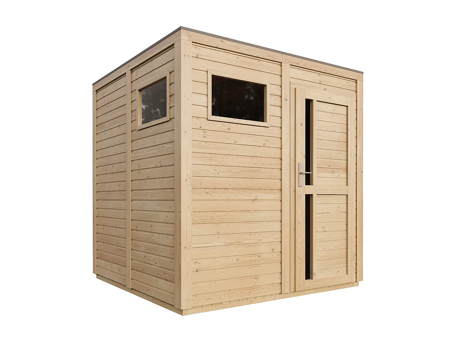 Drewniany domek narzedziowy z podłogą - 4,20 m² / 202x208xH216 cm - M325F1+M325G