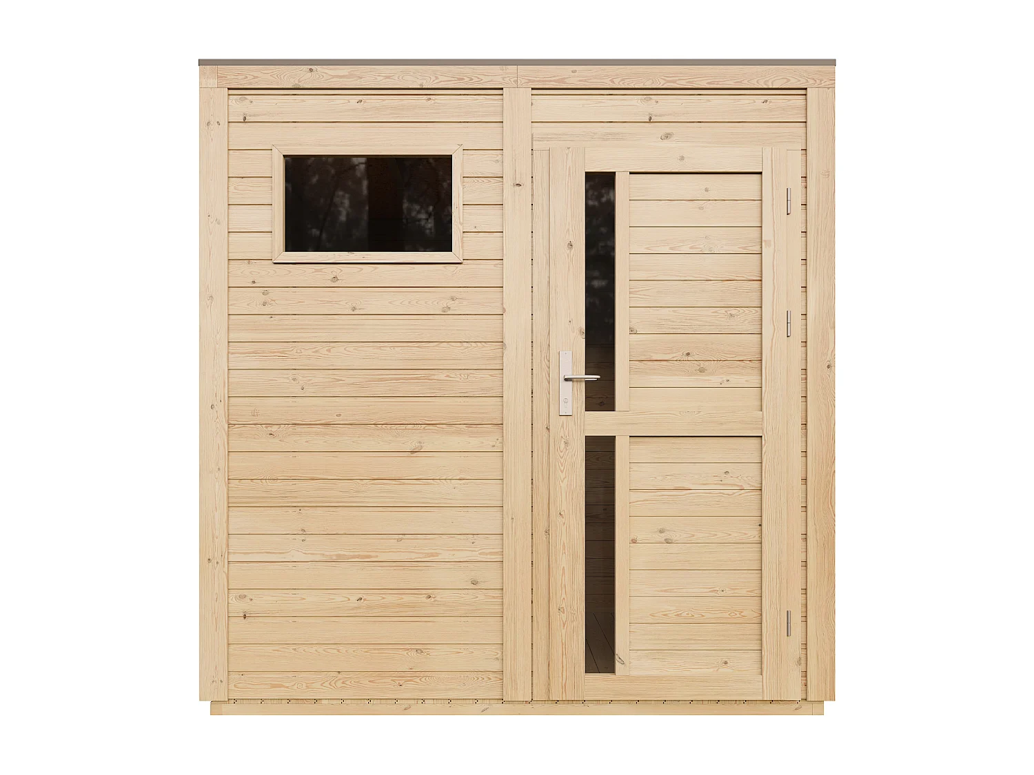 Drewniany domek narzedziowy z podłogą - 4,20 m² / 202x208xH216 cm - M325F1+M325G