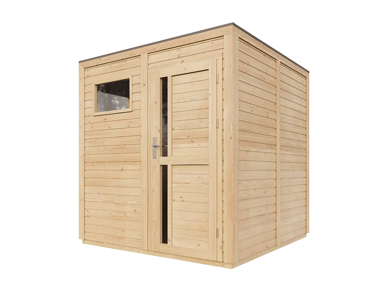 Drewniany domek narzedziowy z podłogą - 4,20 m² / 202x208xH216 cm - M325F1+M325G