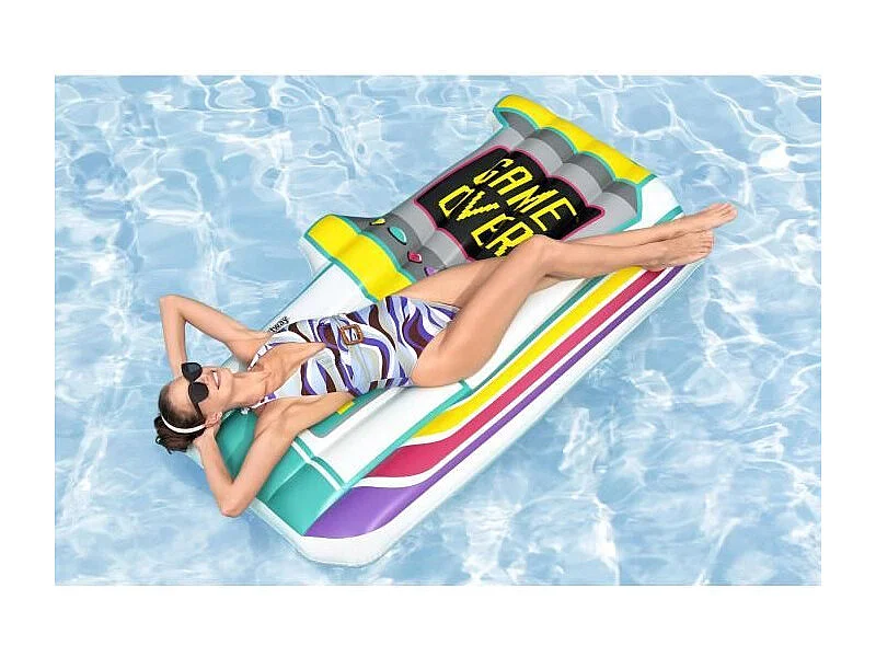 BESTWAY Aqua Arcade Opblaasbaar Zwembadmatras - Ideaal voor Kinderen - 174 x 99 x 22 cm