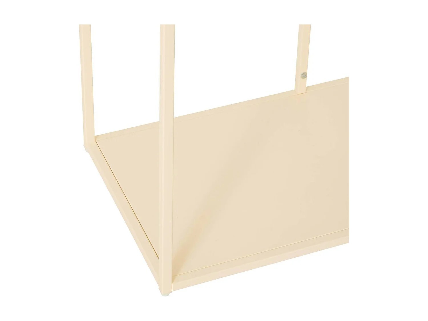 Etagère de 6 niveaux en métal beige - Longueur 90 x largeur 35 x Hauteur 180 cm