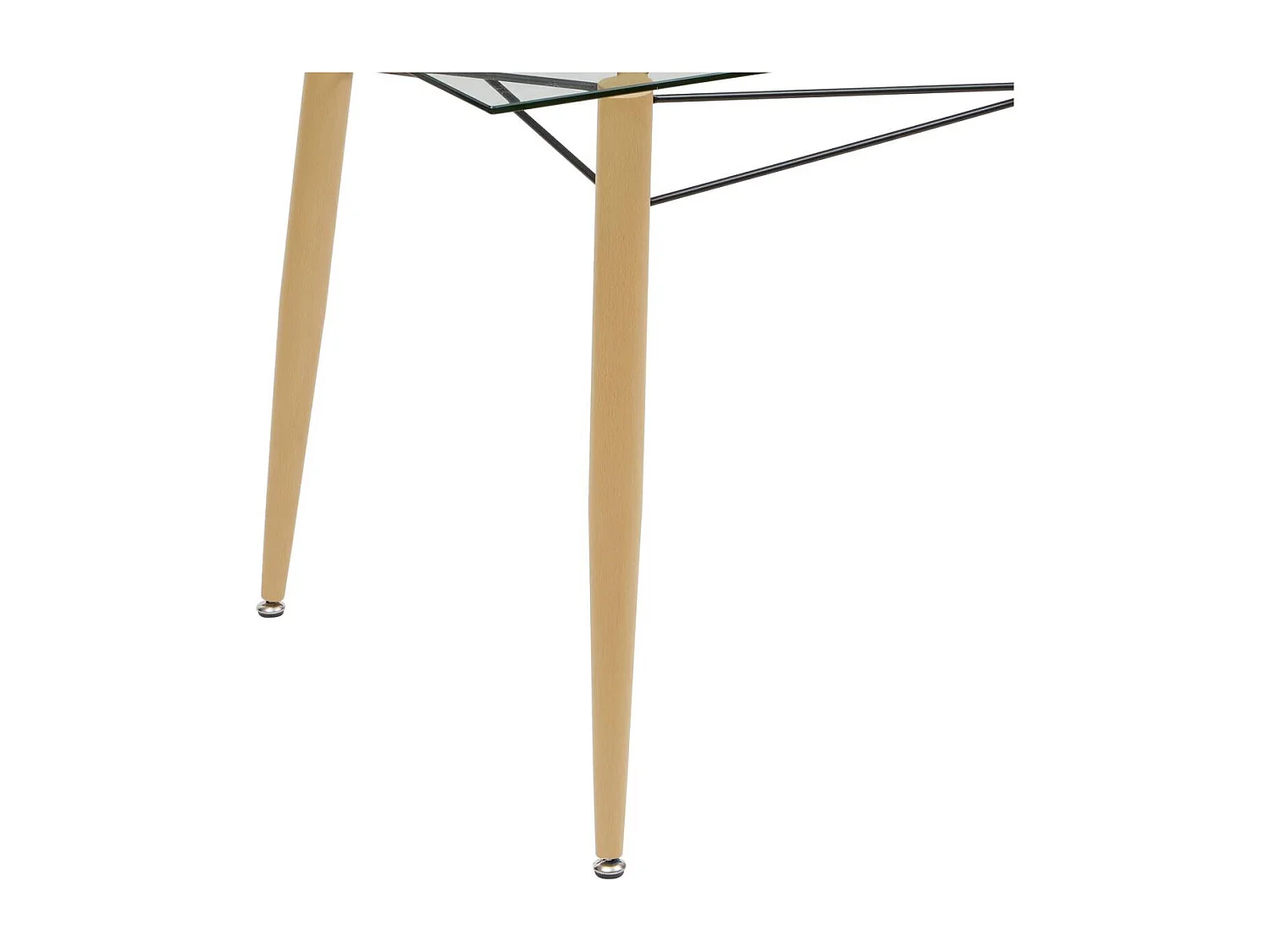 Table à diner table à manger 6 places en verre trempé rectangulaire - Longueur 140 x largeur 80 x Hauteur 77 cm