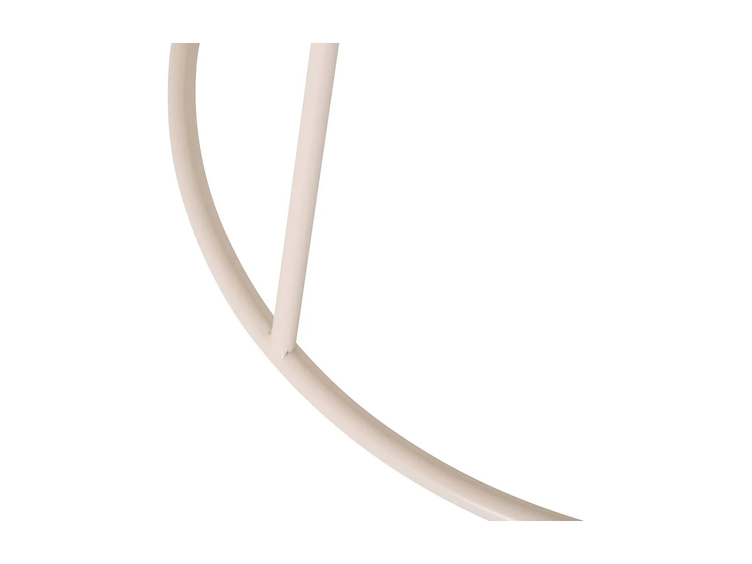 Table à café ronde table d'appoint en métal coloris Beige - Diamètre 38 x Hauteur 42 cm