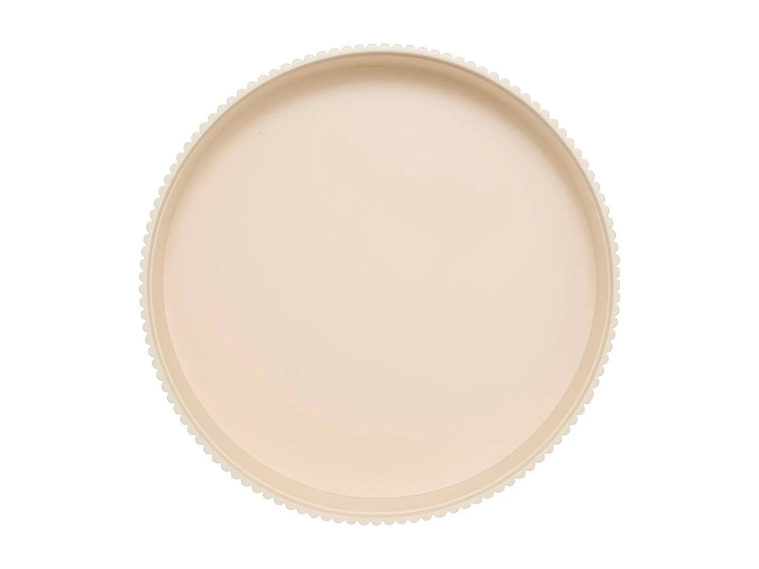 Table d'appoint table à café basse coloris ivoire - Diamètre 45 x Hauteur 40,5 cm