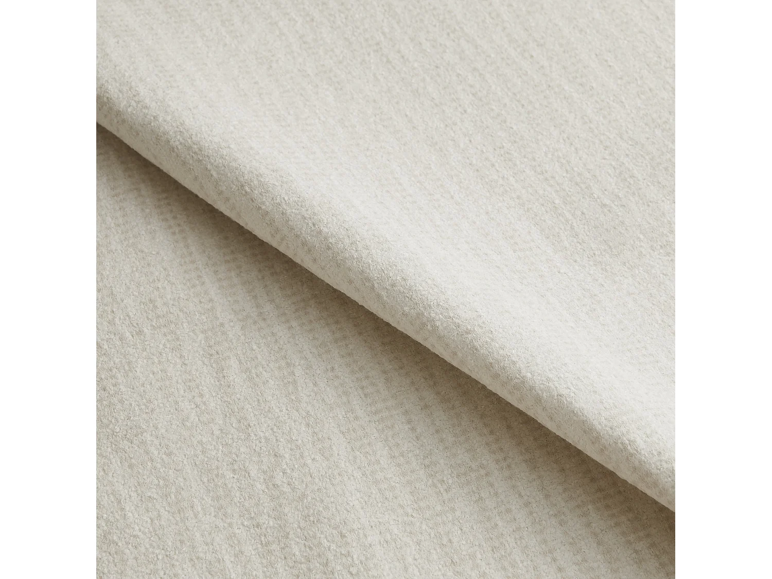 Lot de 2 chaises MOKA en velours texturé beige 47x57cm