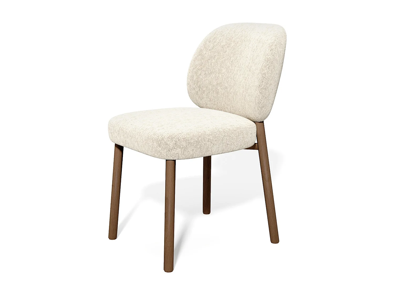 Lot de 2 chaises MOKA en velours texturé beige 47x57cm