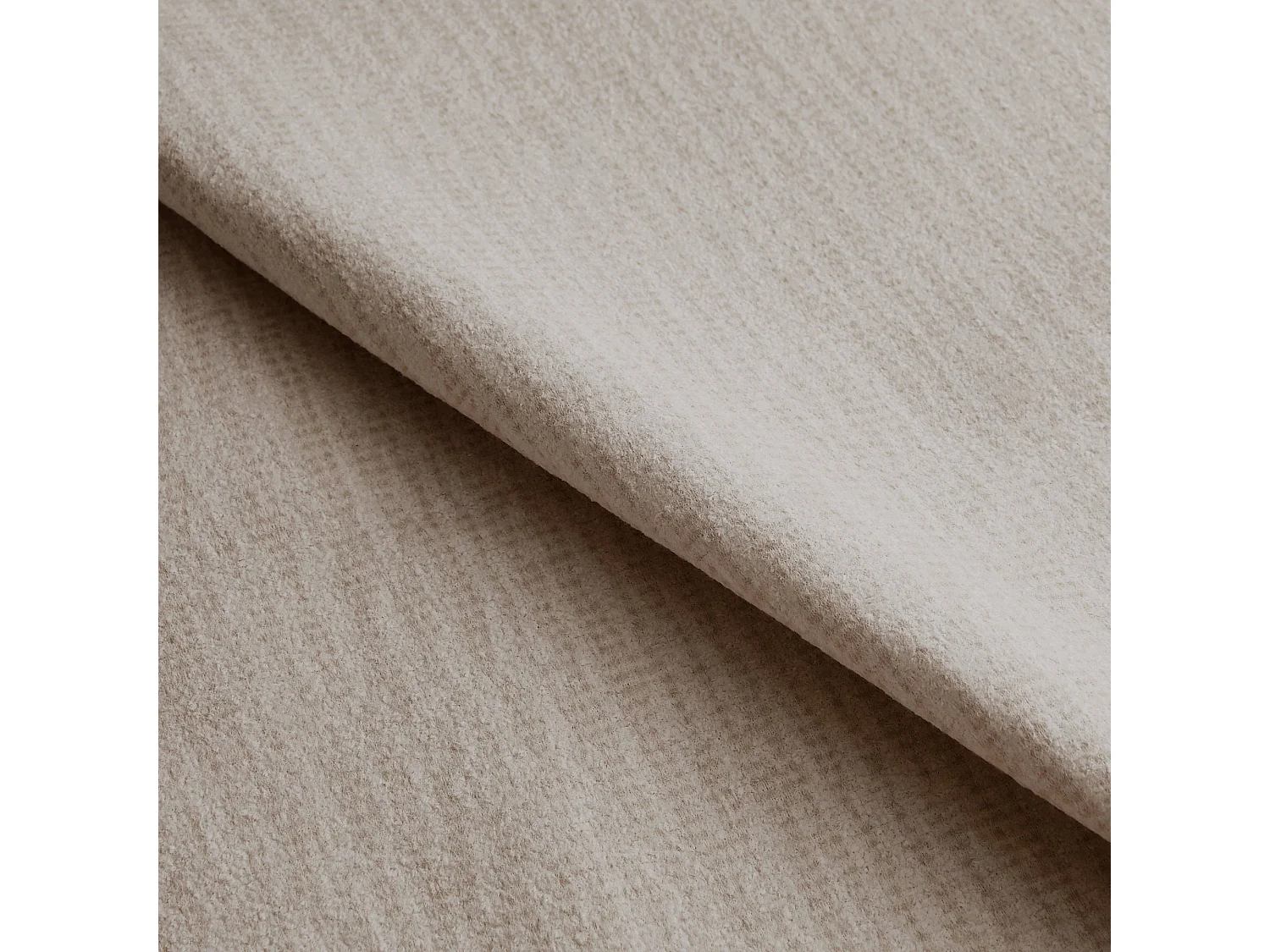 Lot de 2 chaises MOKA en velours texturé beige taupe 47x57cm