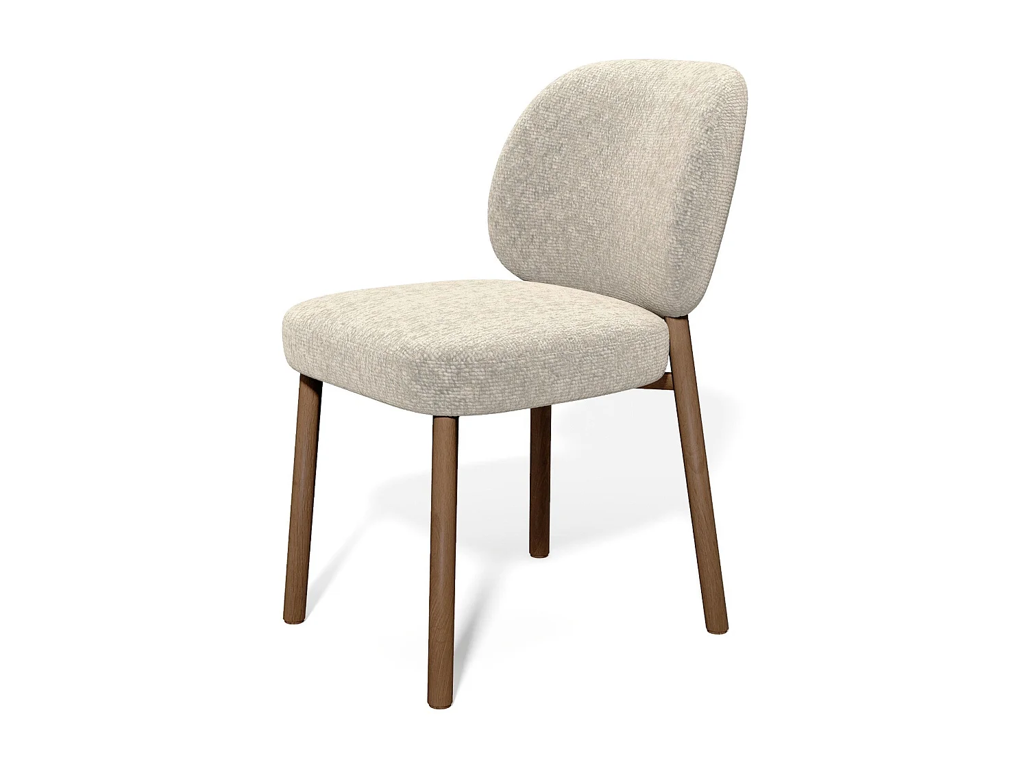 Lot de 2 chaises MOKA en velours texturé beige taupe 47x57cm