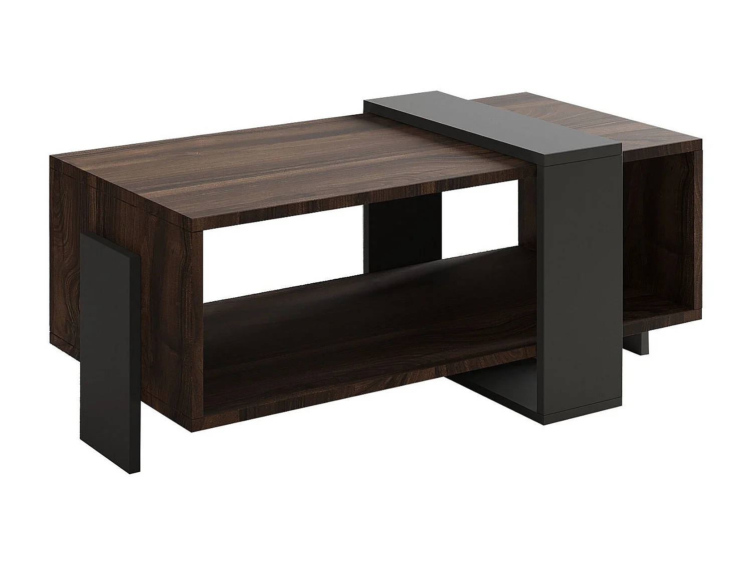 "Meleni" Holztisch - Braun - Elegantes Design - 90 x 49 x 40 cm