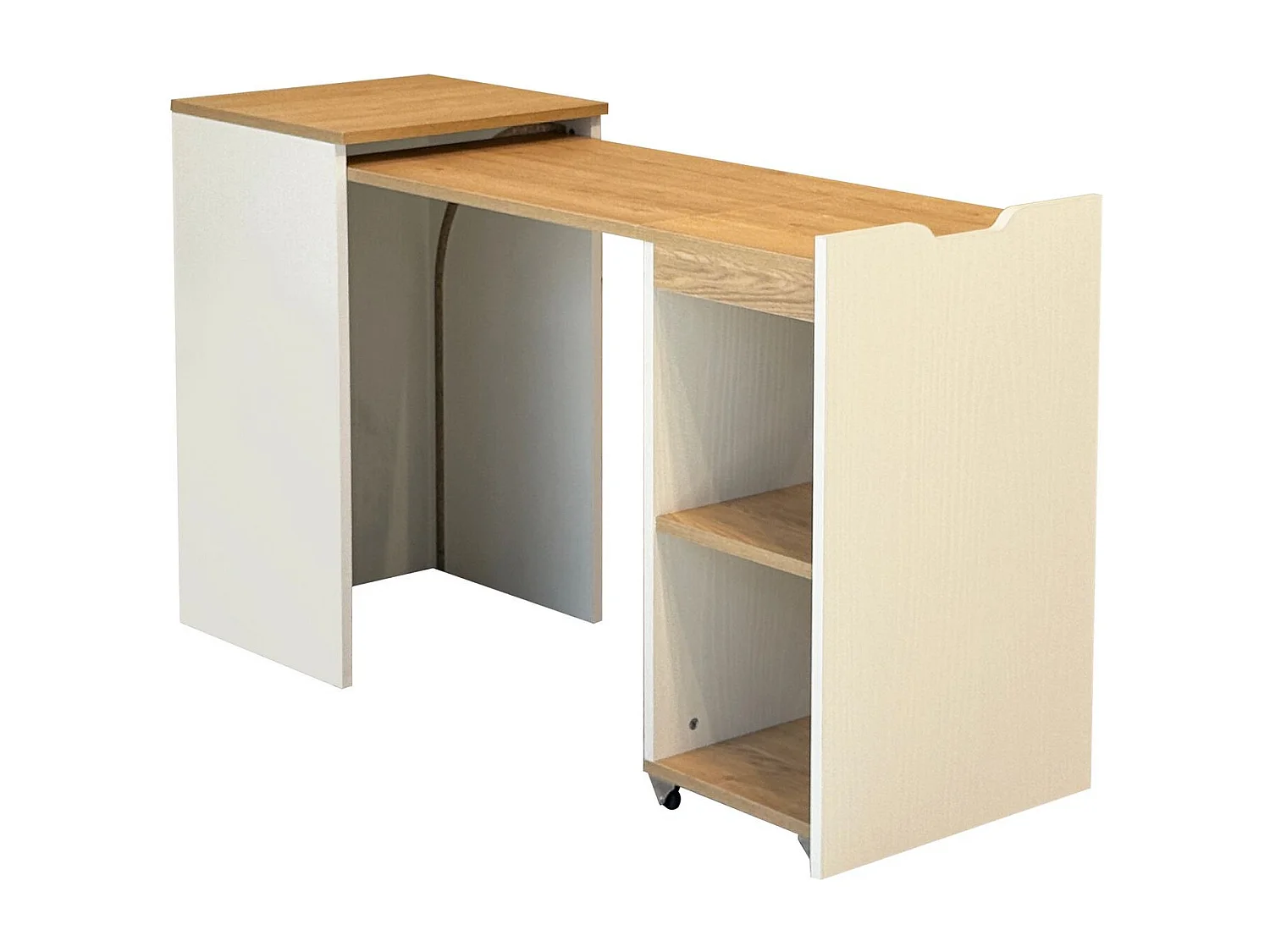 Bureau en bois "Modulo" - 97 x 47 x 75 cm - Beige