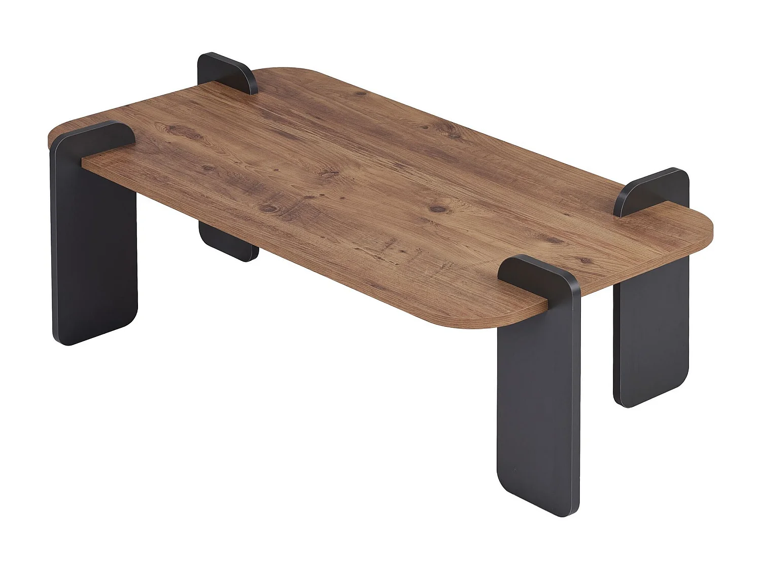 Couchtisch aus Holz "Fuchs" - 120 x 60 x 35 cm - Hellbraun