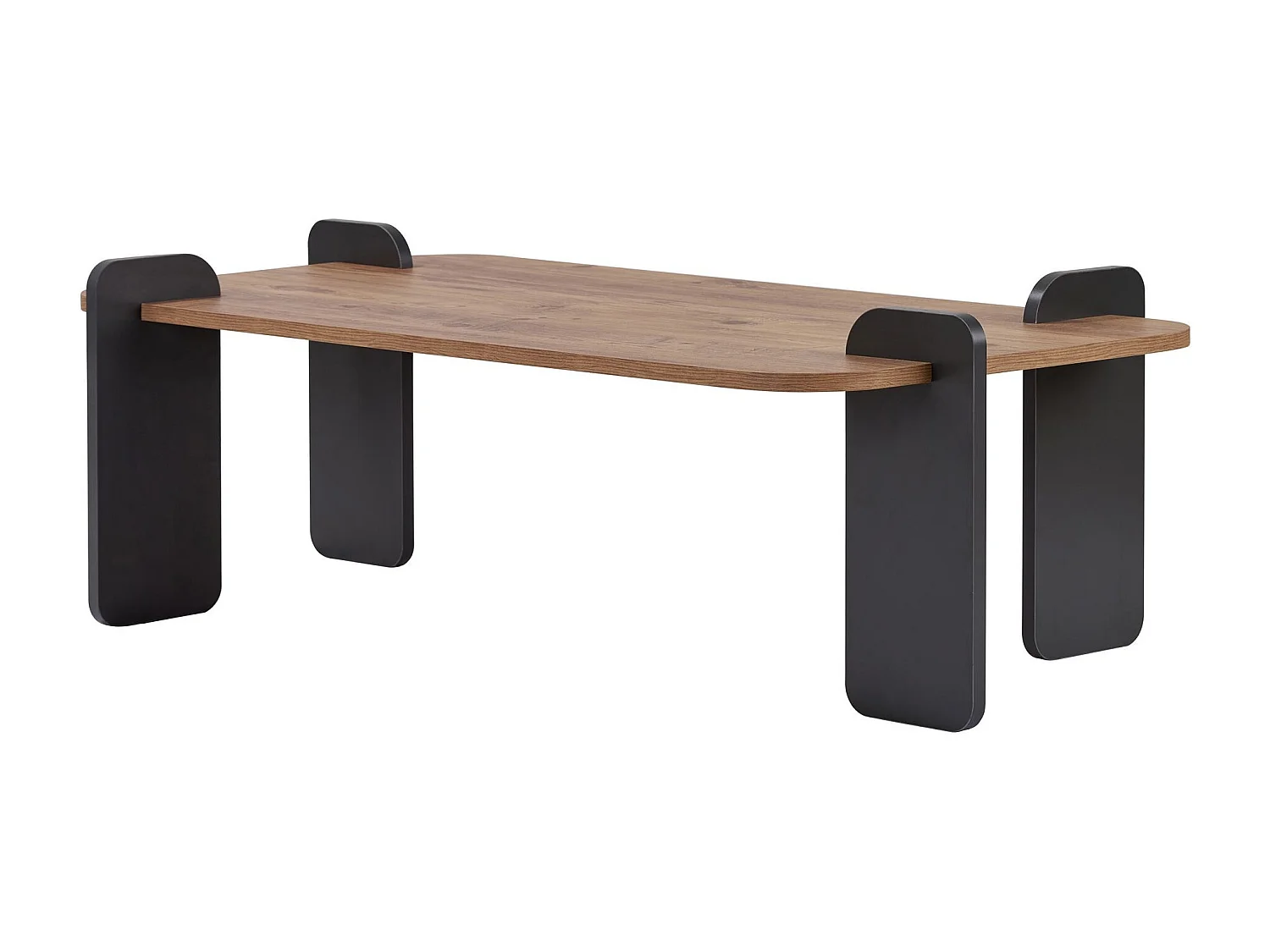 Couchtisch aus Holz "Fuchs" - 120 x 60 x 35 cm - Hellbraun