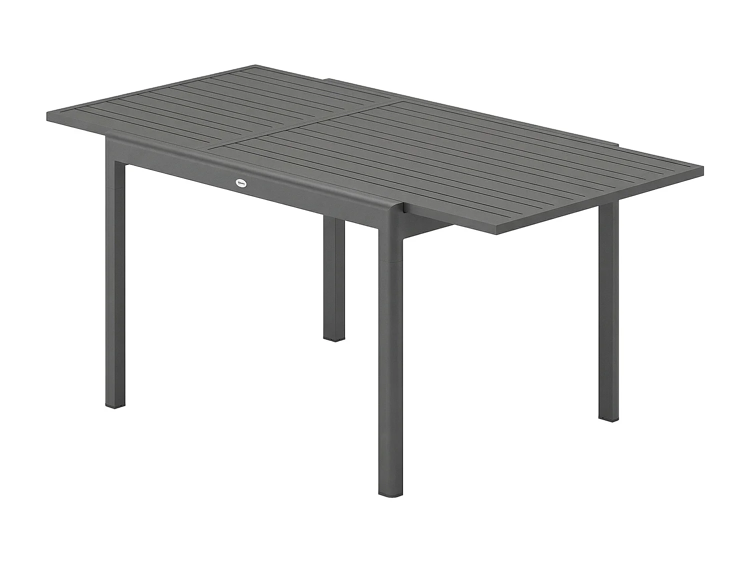 Tavolo da giardino allungabile 6-8 persone grigio scuro