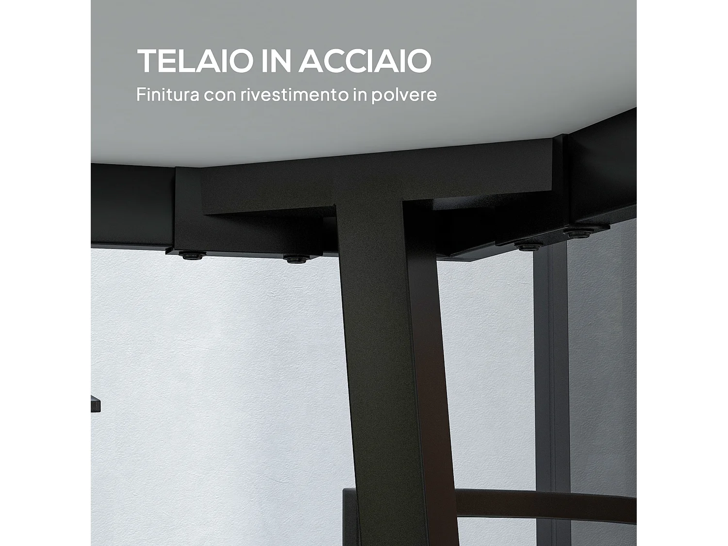 Tavolo da giardino rettangolare per 6 persone 145x85x72 cm grigio