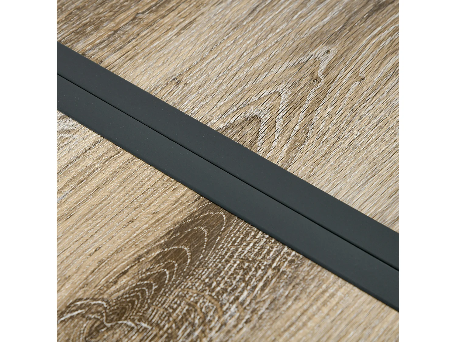 Tavolo da giardino rettangolare per 6 persone 145x85x72 cm grigio