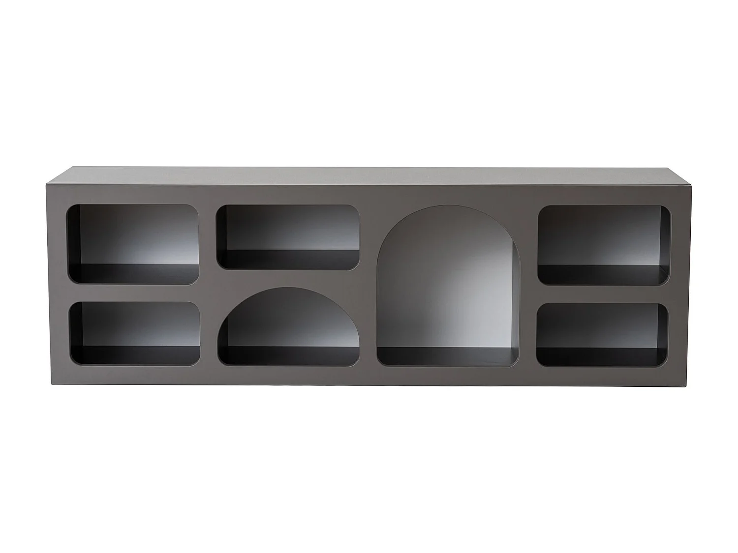 Buffet en bois "Ferlis" - 160 x 40 x 51 cm - Gris anthracite