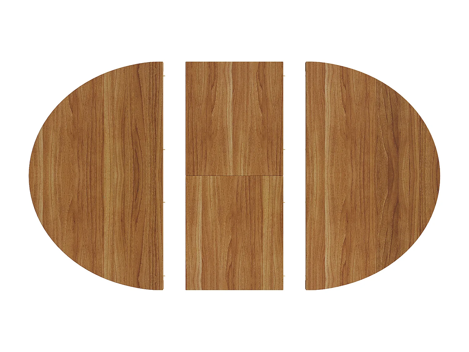 Table à manger extensible - 110/150 x 110 x 76 cm - pour 4 à 6 personnes - avec rangement - MDF - marron
