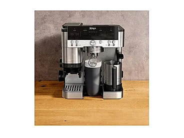 Ninja Kaffeemaschine Luxe Premier (ES601EU) Halbautomatische Espressomaschine 2L - Schwarz Edelstahl