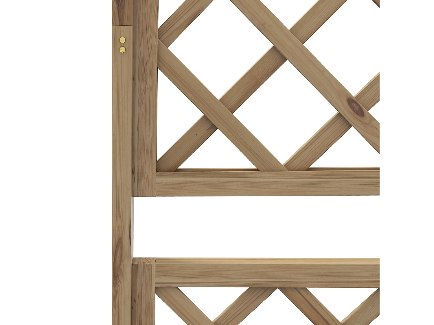 Letto per orto con traliccio e pergola da rampicanti in legno