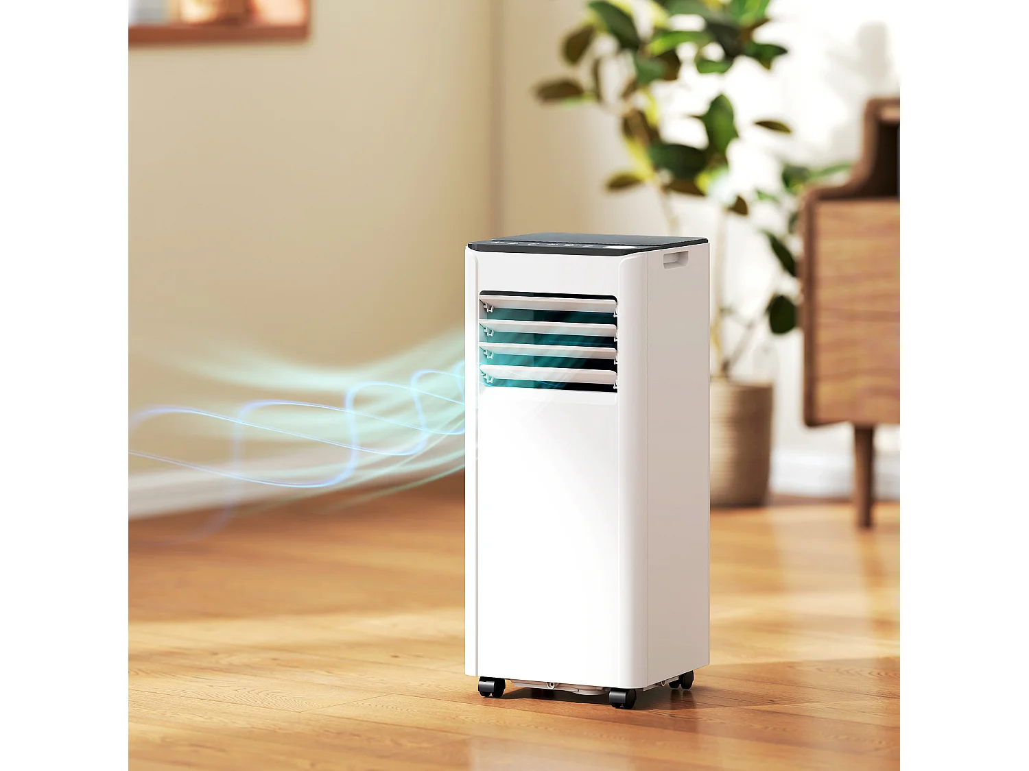 Condizionatore portatile 9000 btu wifi plastica bianco