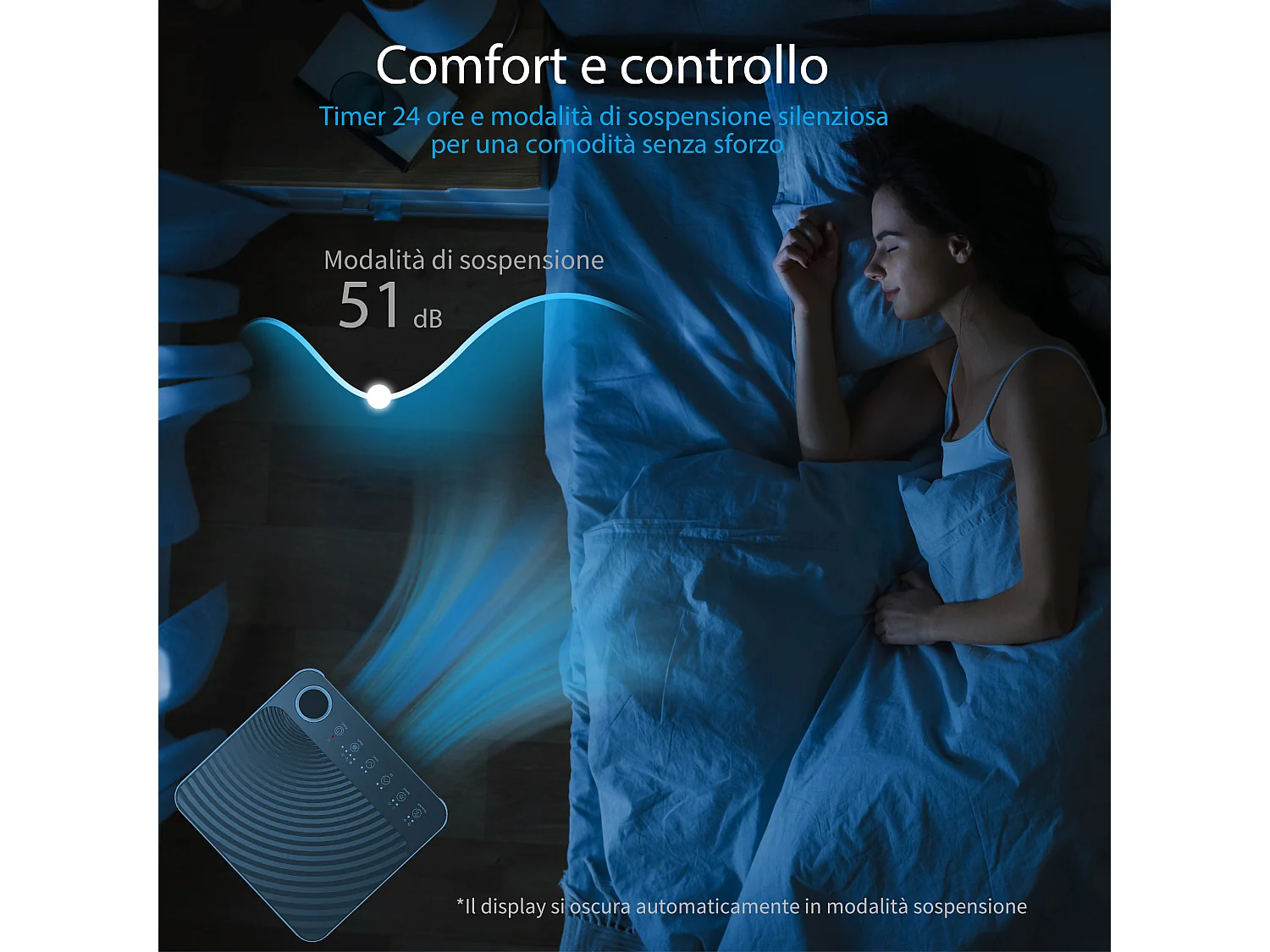 Condizionatore portatile 9000 btu wifi plastica bianco