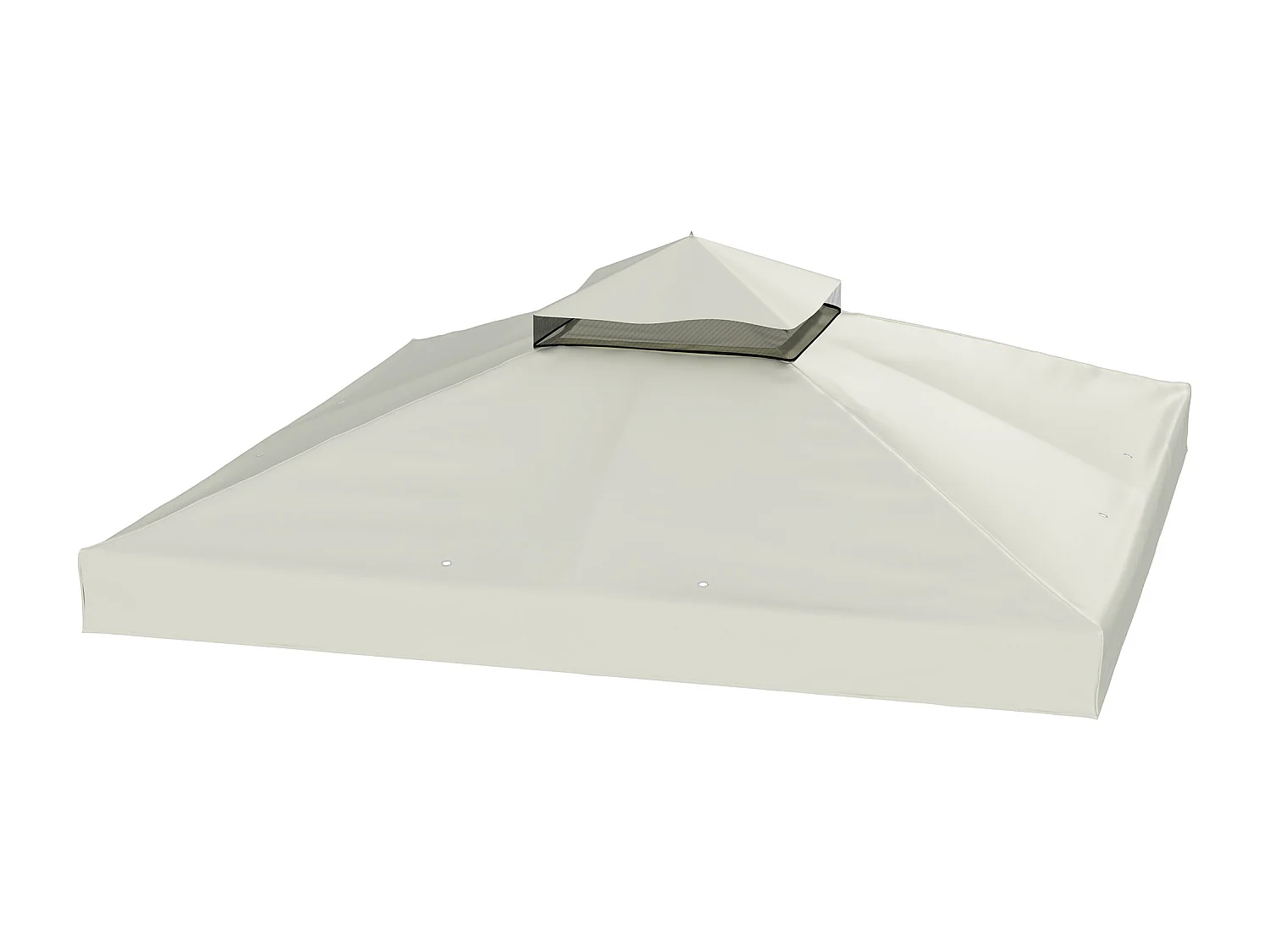 Copertura per gazebo 3x3m sostitutiva in poliestere grigio chiaro