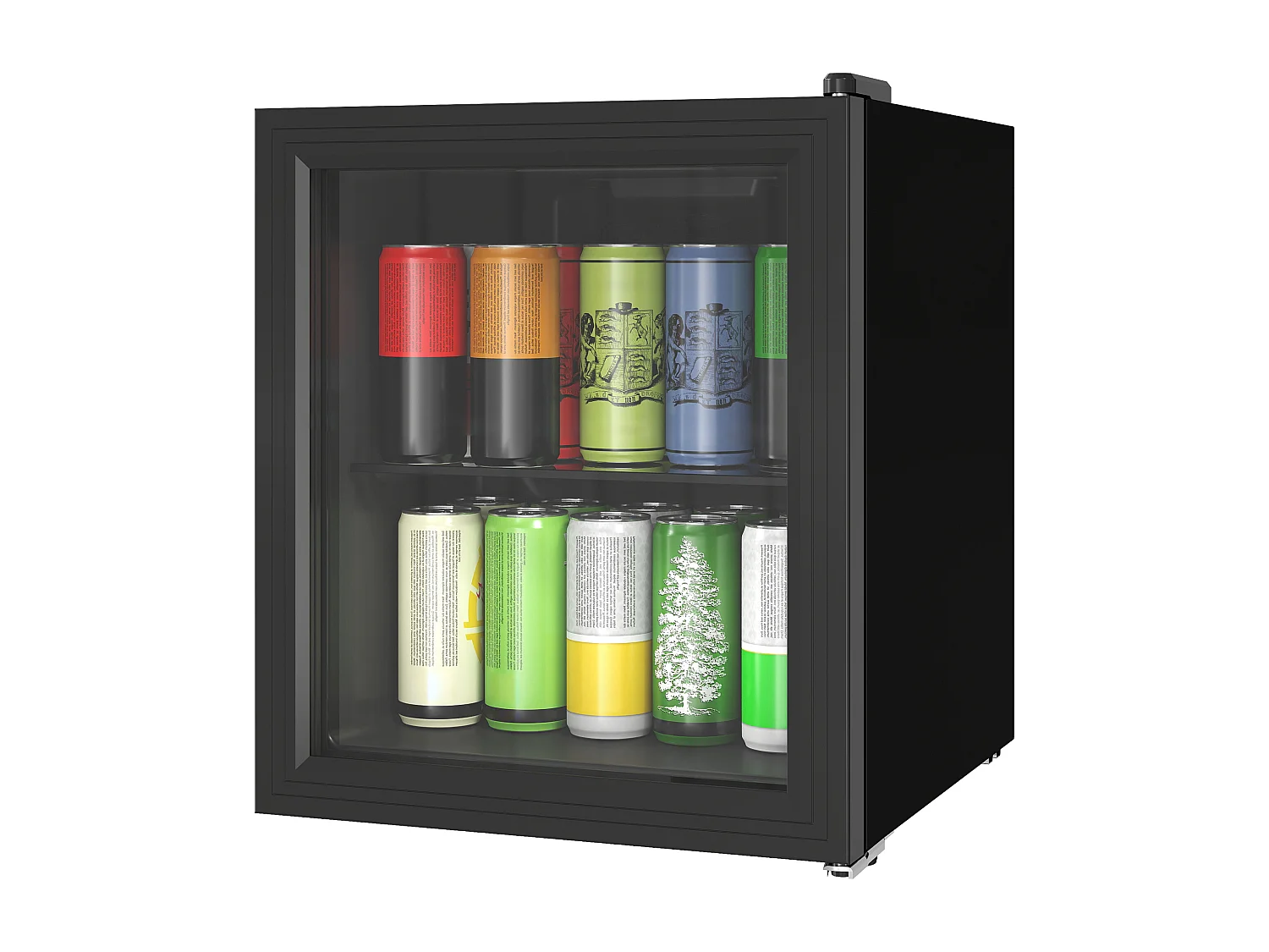 Mini frigo da ufficio 46l 59 lattine temperatura regolabile nero