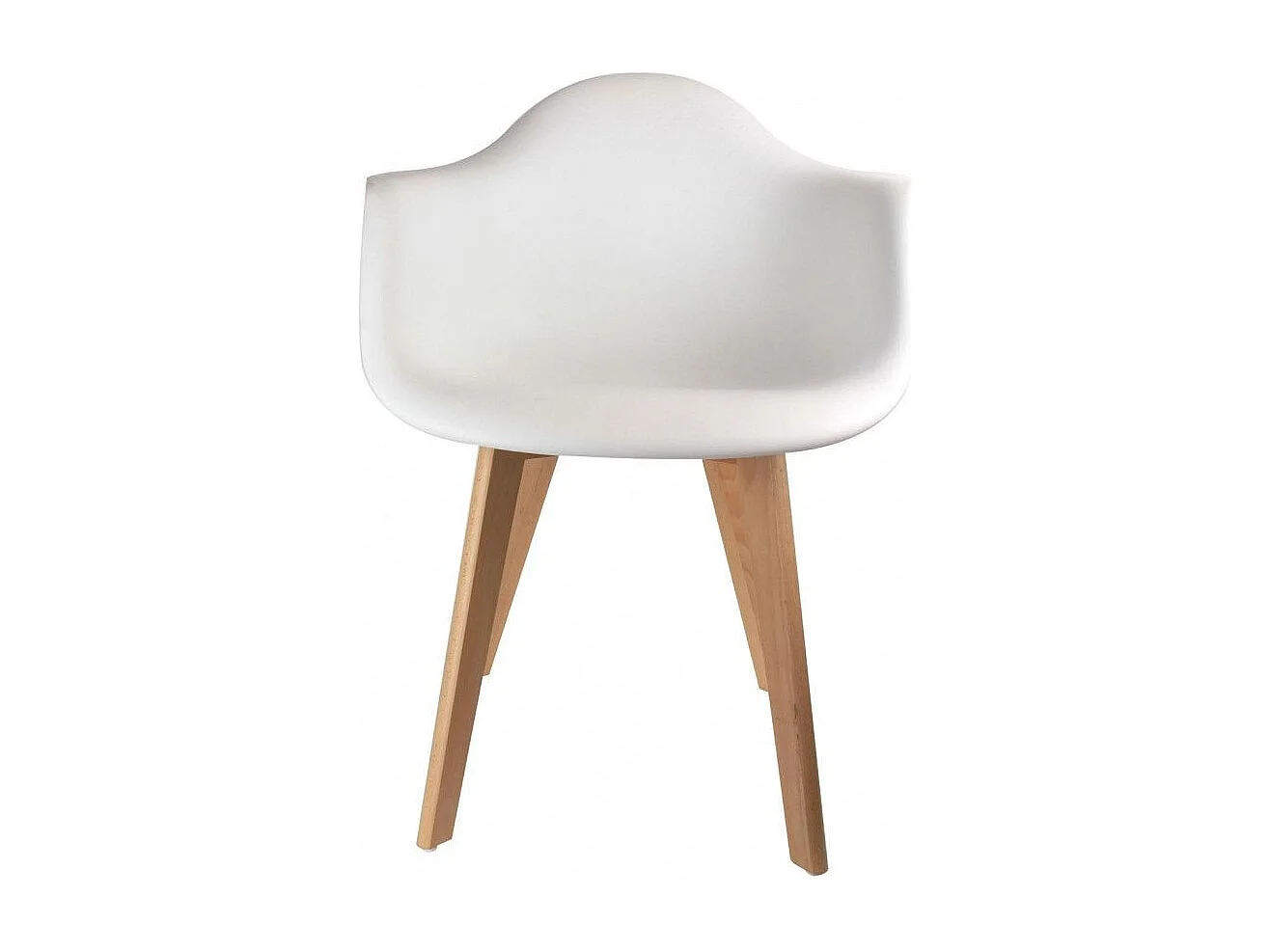 Fauteuil Scandinave Blanc - Lot De 2