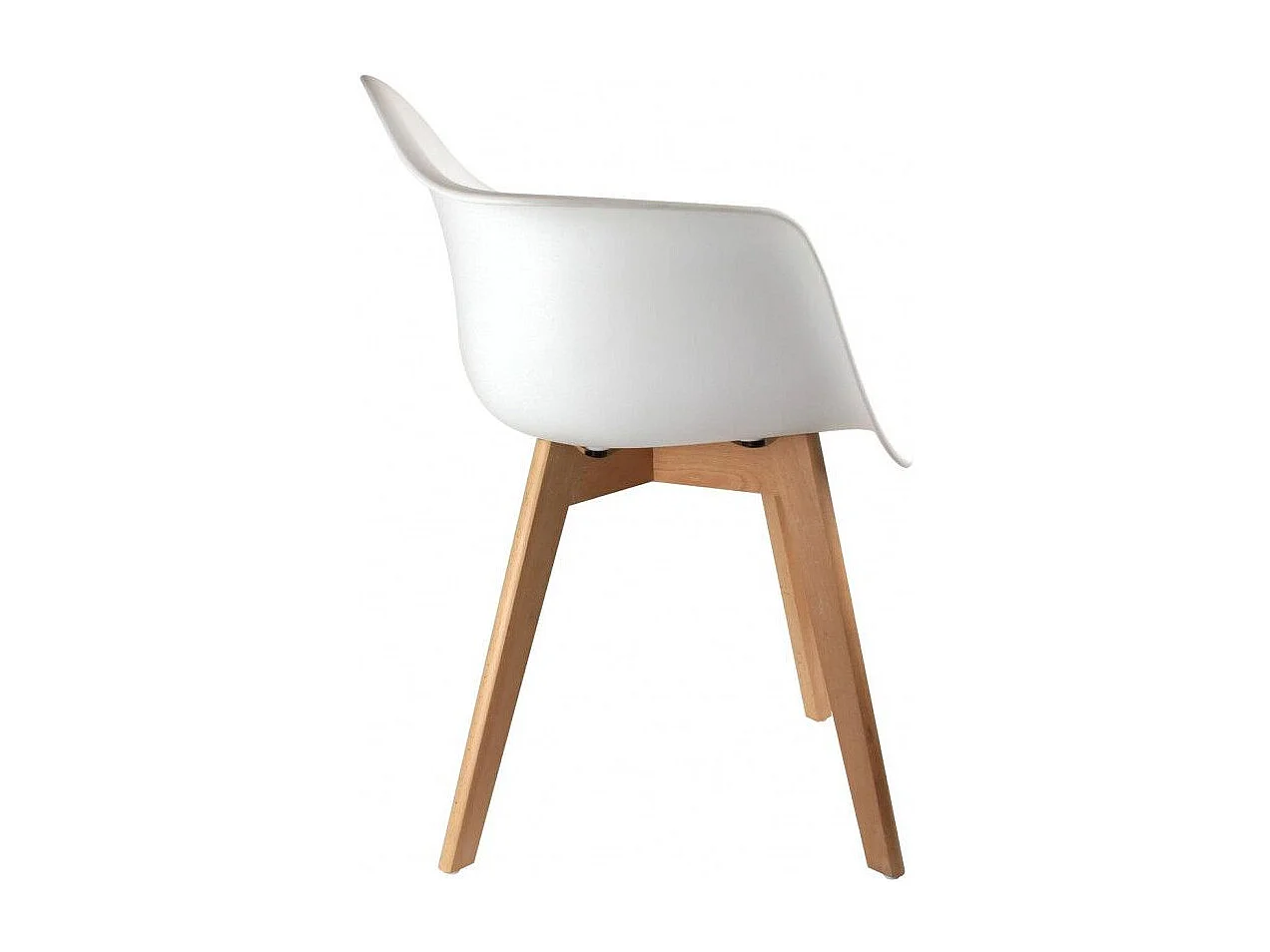 Fauteuil Scandinave Blanc - Lot De 2