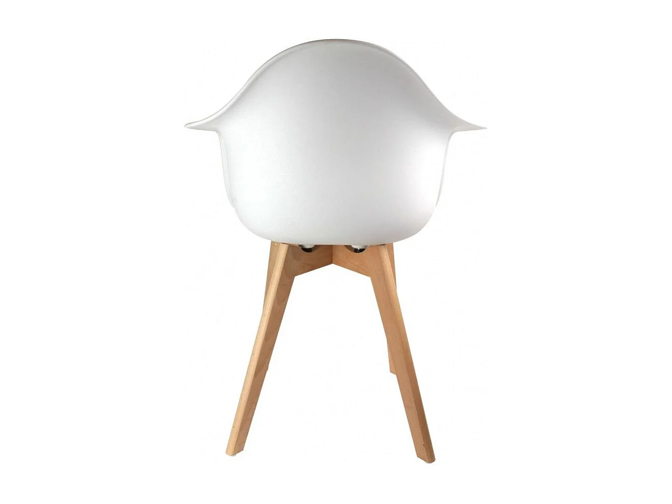 Fauteuil Scandinave Blanc - Lot De 2