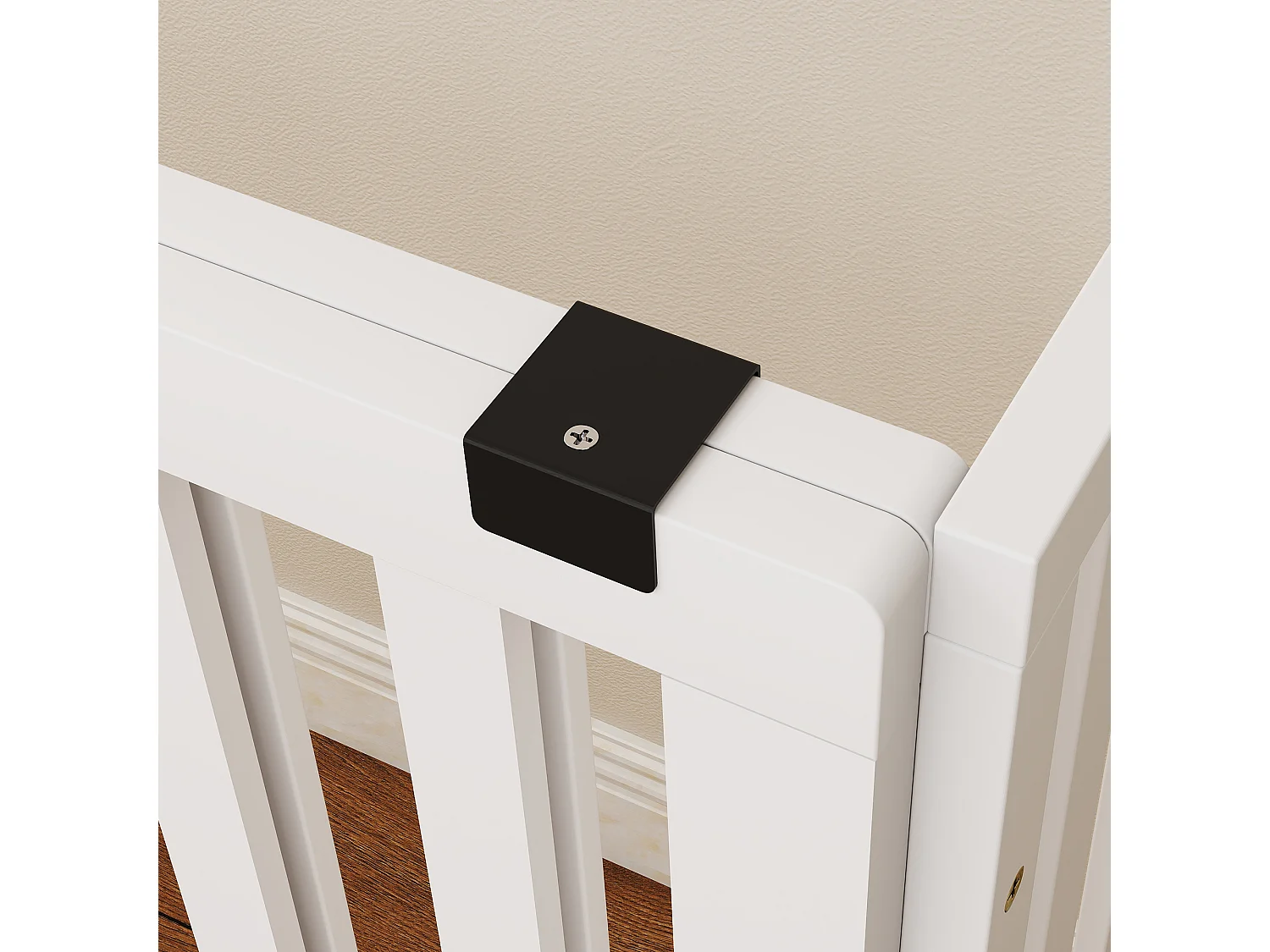 Cancellino per cani estensibile autoportante 102-183x70cm bianco