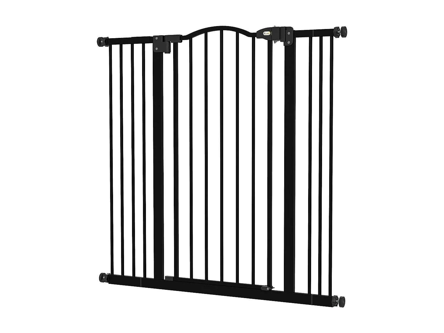 Cancellino per cani estensibile 74-100x94cm in metallo e plastica nero