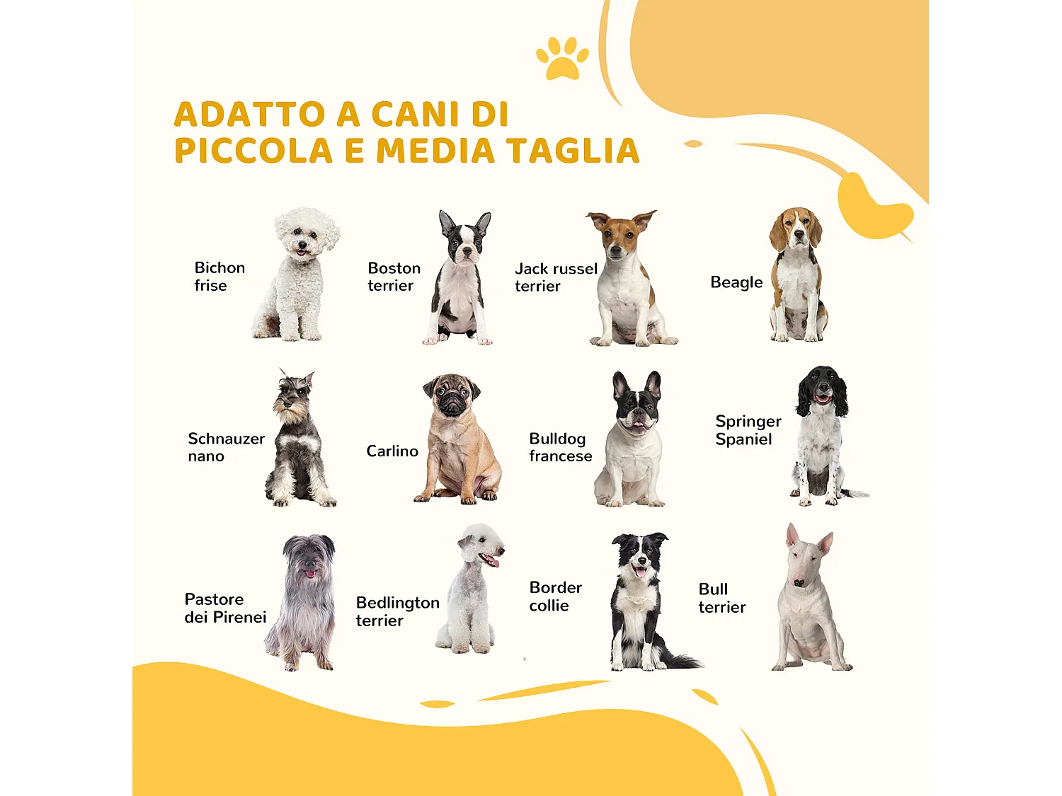Cancelletto per cani con chiusura automatica 76-103x4.2x77 cm bianco