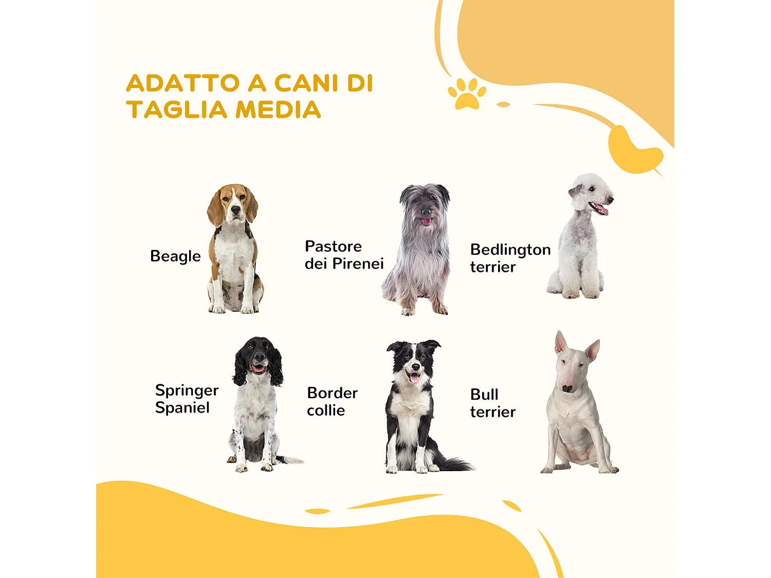 Cancelletto per cani a 3 pannelli con doppio blocco 206x90 cm nero