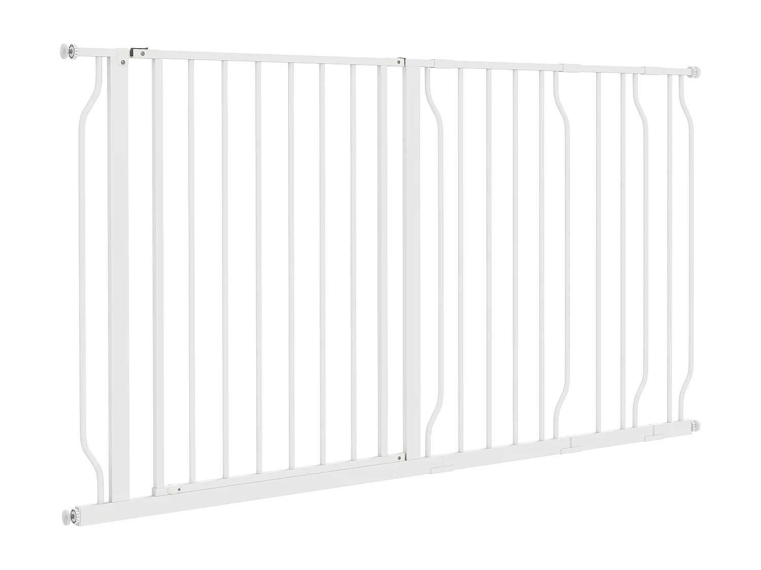 Cancelletto di sicurezza per cani estensibile 75-145 cm acciaio