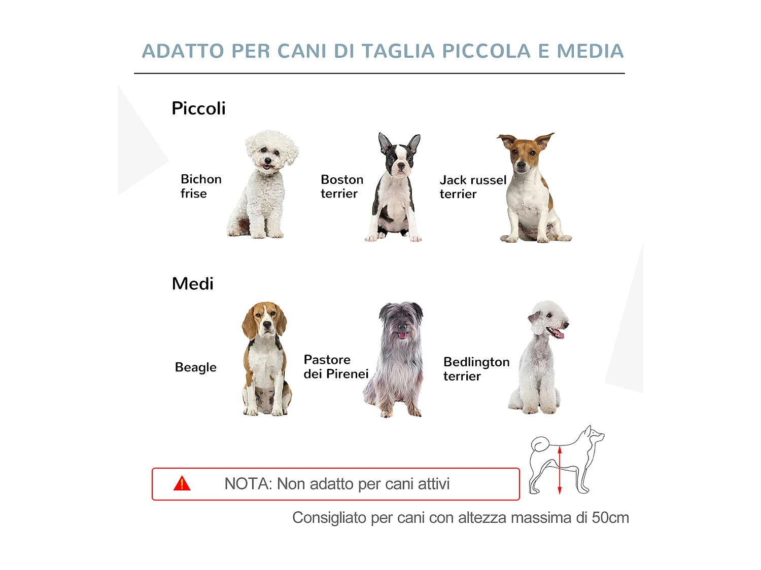 Cancellino per cani pieghevole 4 pannelli in legno grigio