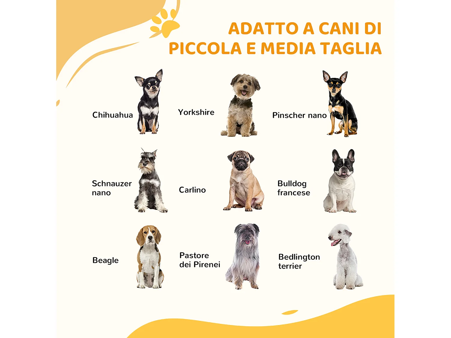 Cancellino per cani estensibile 74-100x76 cm in acciaio e pp nero