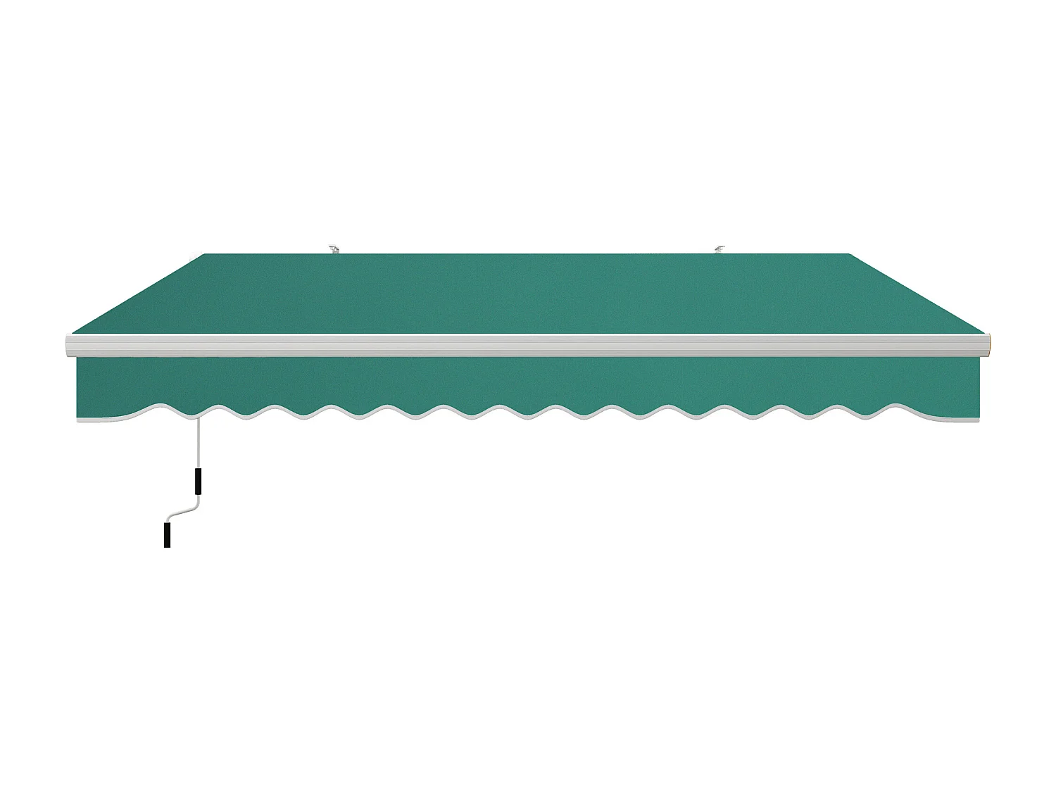 Tenda da sole a manovella copertura impermeabile 4x2.5m verde