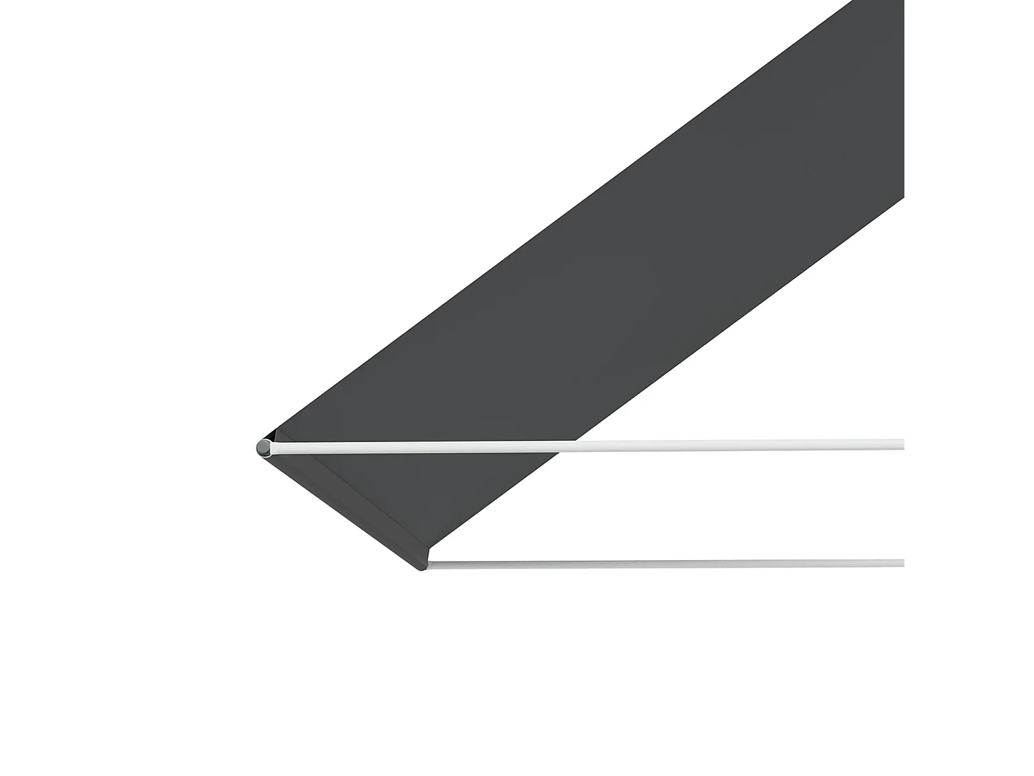 Tenda da sole a bracci con apertura manuale e inclinazione grigio