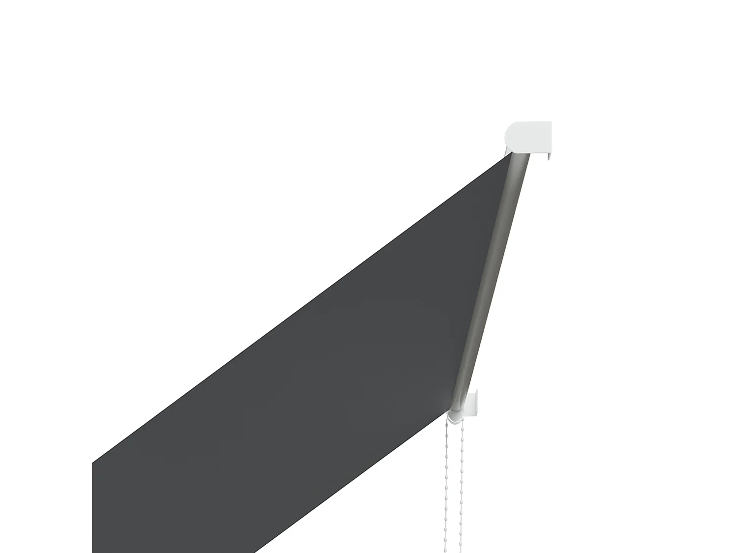 Tenda da sole a bracci con apertura manuale e inclinazione grigio