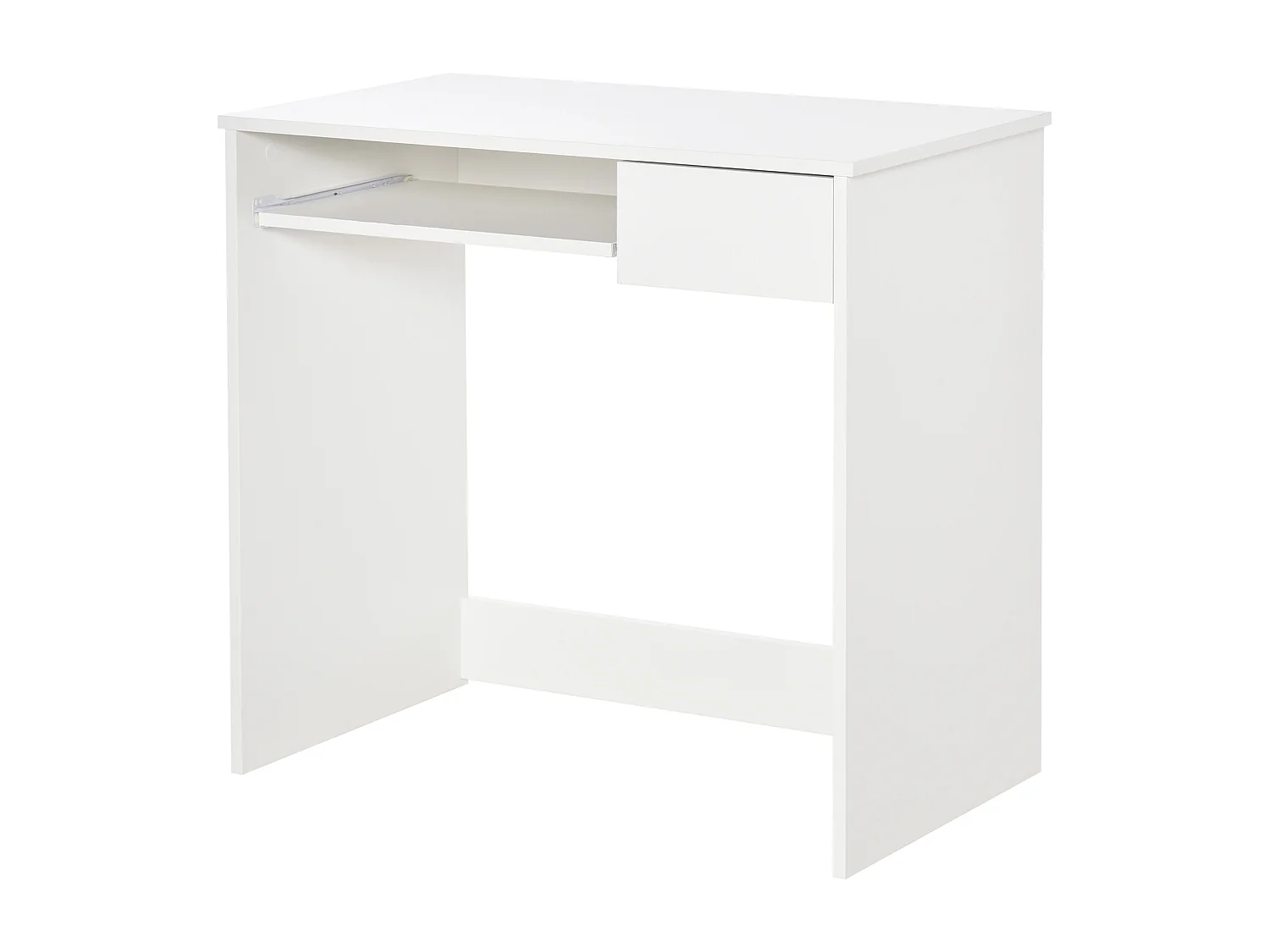 Scrivania per camera scrivania pc in legno bianca 80x45x75cm