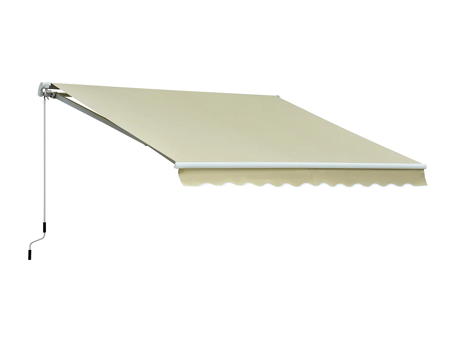 Tenda da sole a bracci regolazione con manovella 3x2.5m beige