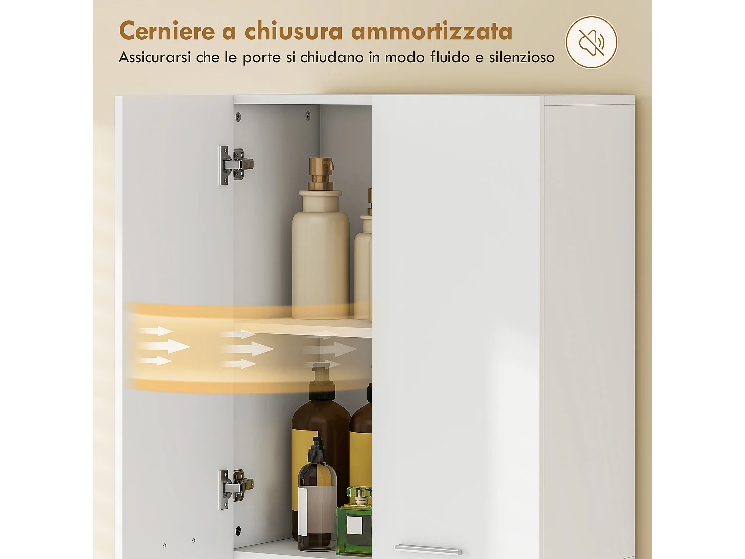 Mobile da bagno con cesto biancheria 60x30x174 cm bianco