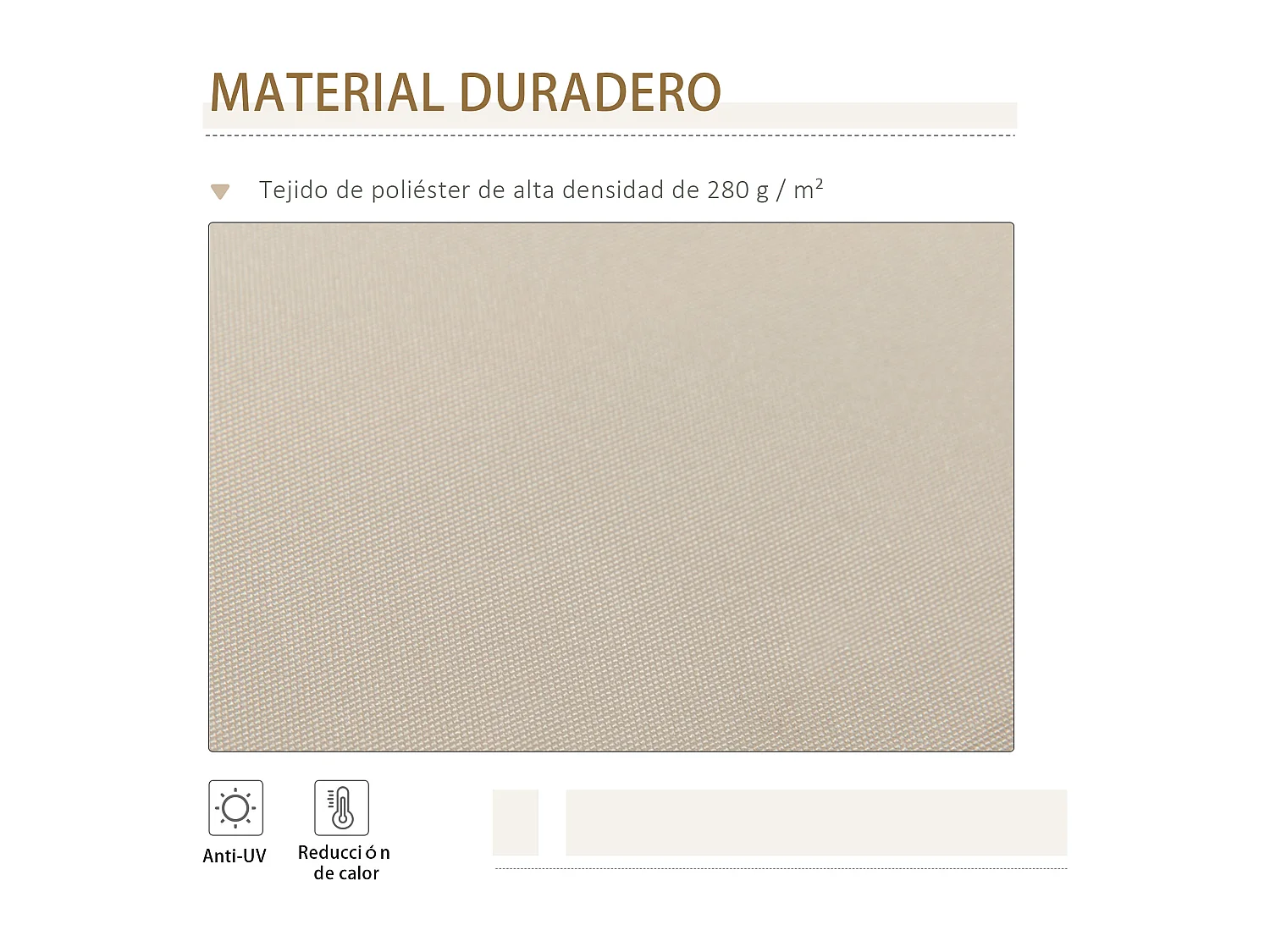 Tenda da sole a manovella 4x2.5 m con copertura impermeabile
