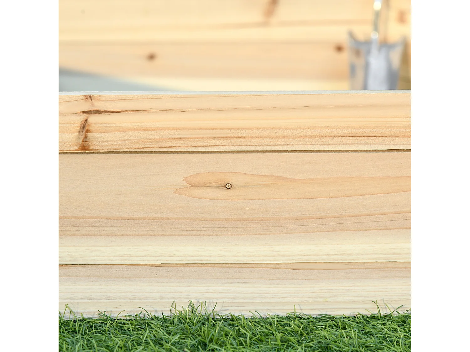 Letto per orto senza base con struttura in legno 100x92x16cm