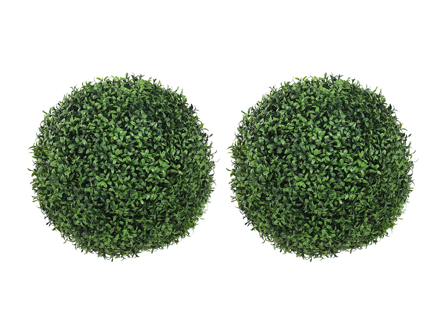 Topiarie artificiali resistenti ai raggi uv in plastica verde