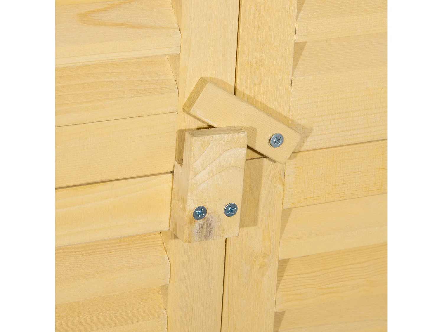 Capanno attrezzi da giardino legno di abete impermeabile 87x46.5x160cm